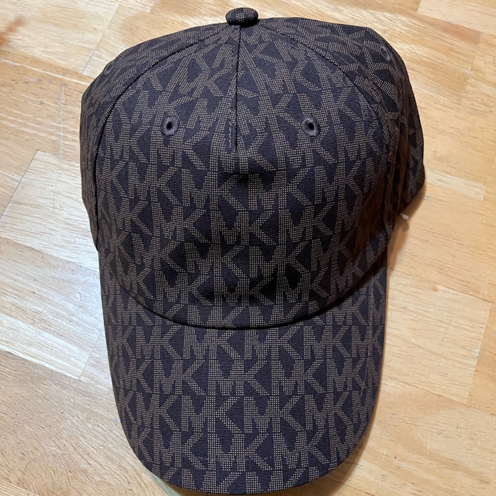 Michael Kors MK logo printed baseball cap NWT